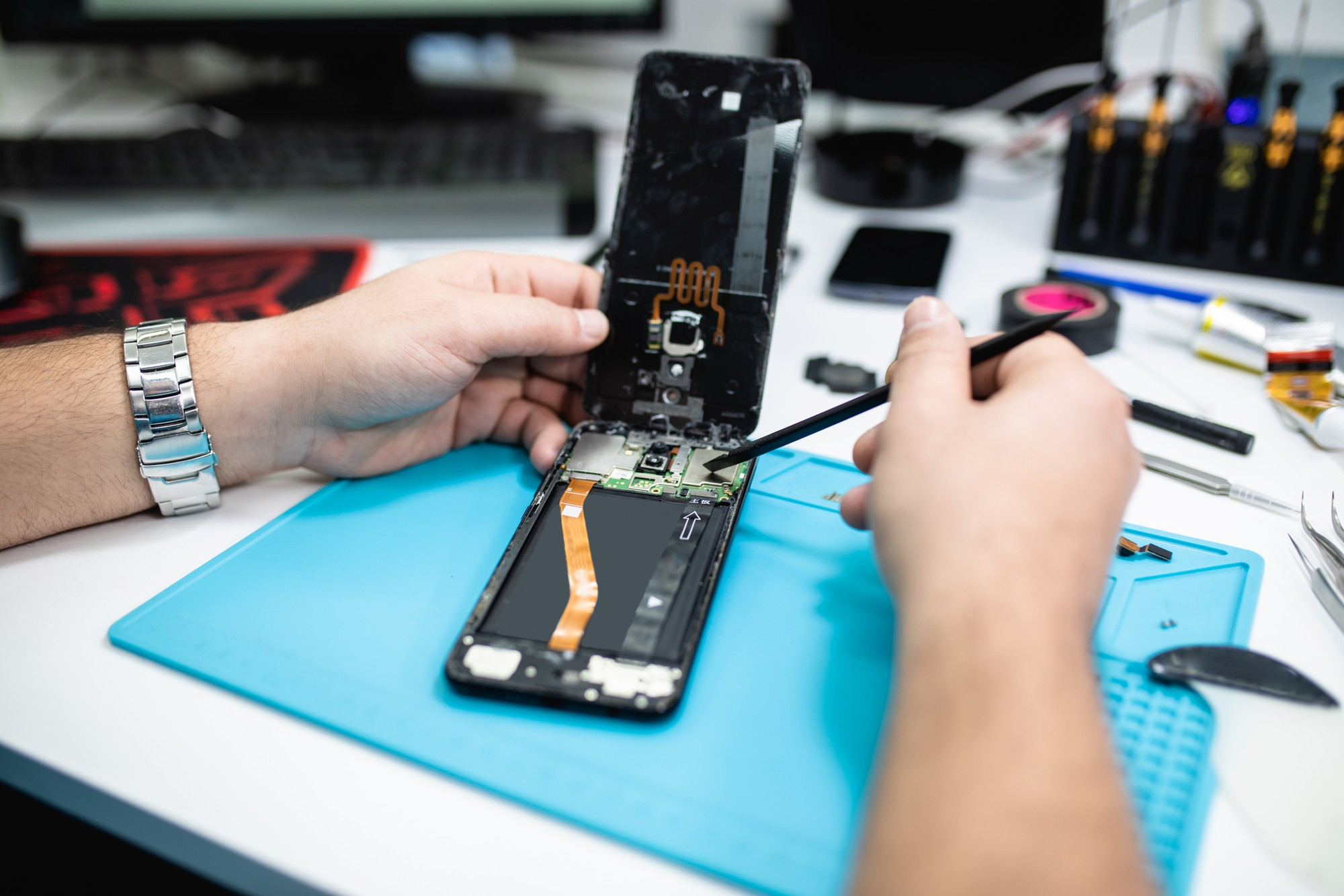 servicio profesional de reparación de teléfonos inteligentes